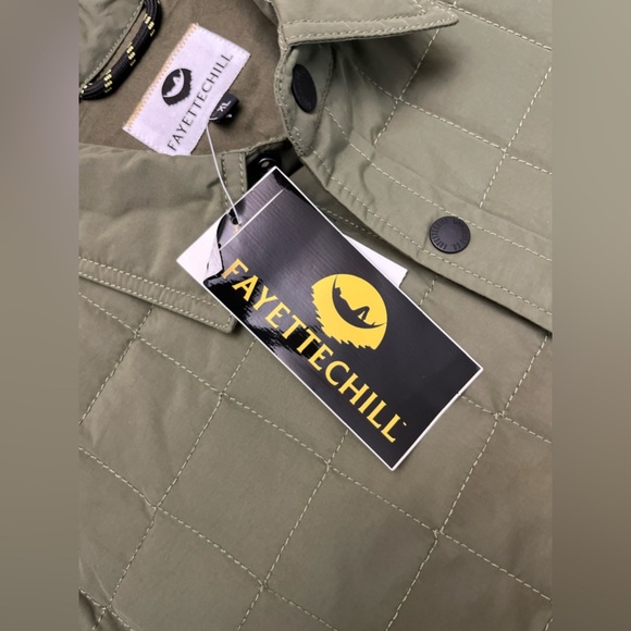 Fayettechill Thatcher Shirt Jacket Size XL Olive Green Utility Hipster Work NWT - Picture 11 of 13